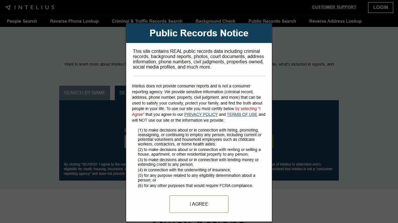 Intelius Help Center